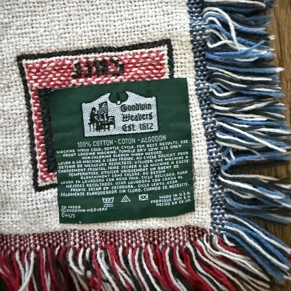 Firefighter Throw Blanket 48" x 68" Rescue Squad First Responder Goodwin Weavers - Picture 4 of 5